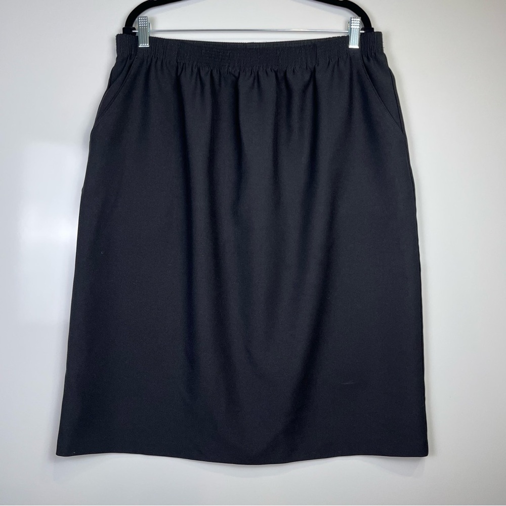 230 Vintage Tanjay Classic Black Womens Pencil Skirt